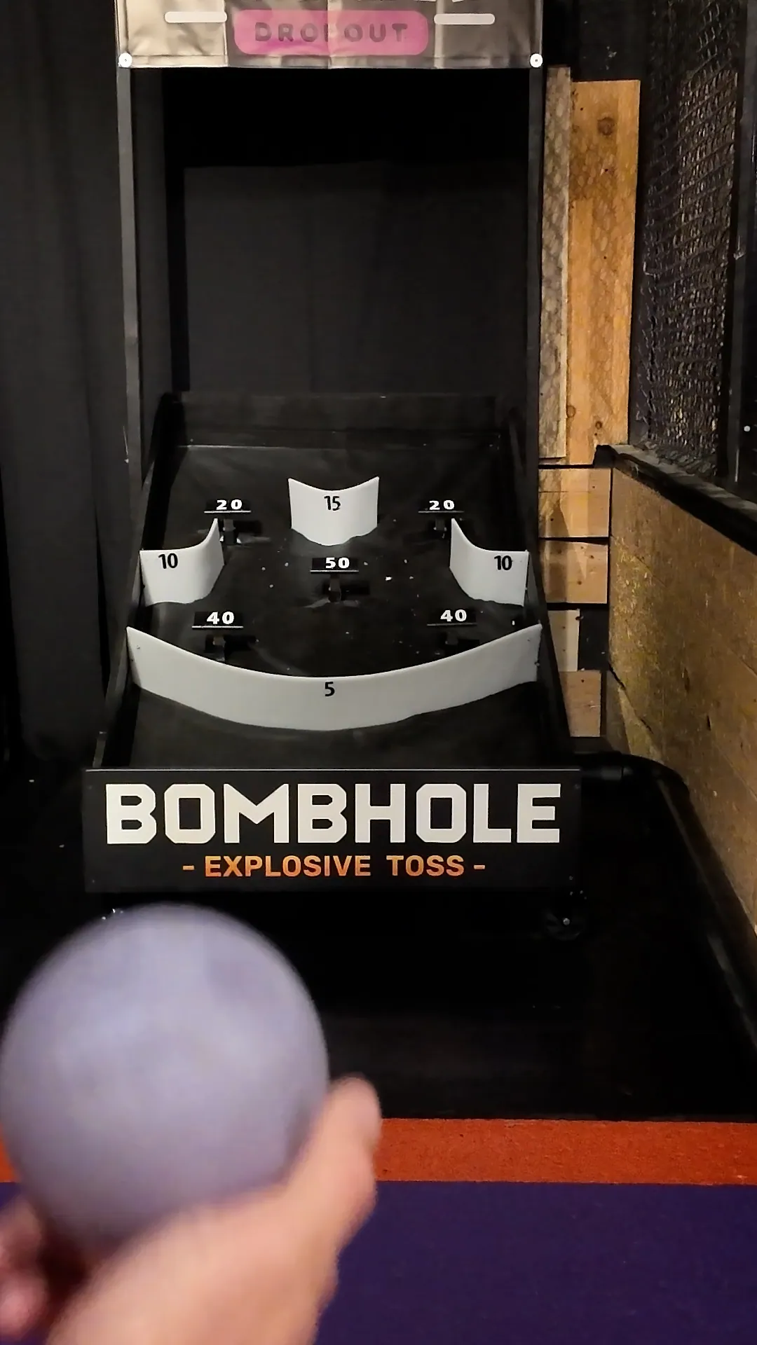 A branded Bombhole lane ready to play